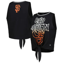 San Francisco Giants The Wild Collective Women's Twisted Tie Front Tank Top | MLB On Sale