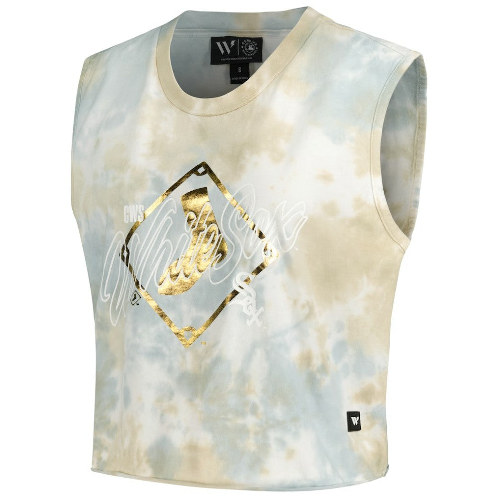 Chicago White Sox The Wild Collective Women's Washed Muscle Tank Top | MLB Near me