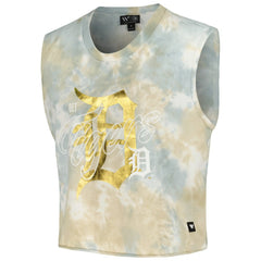 Detroit Tigers The Wild Collective Women's Washed Muscle Tank Top | MLB Discount