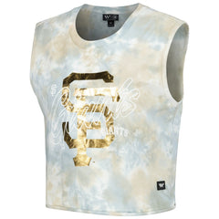 San Francisco Giants The Wild Collective Women's Washed Muscle Tank Top | MLB For sale