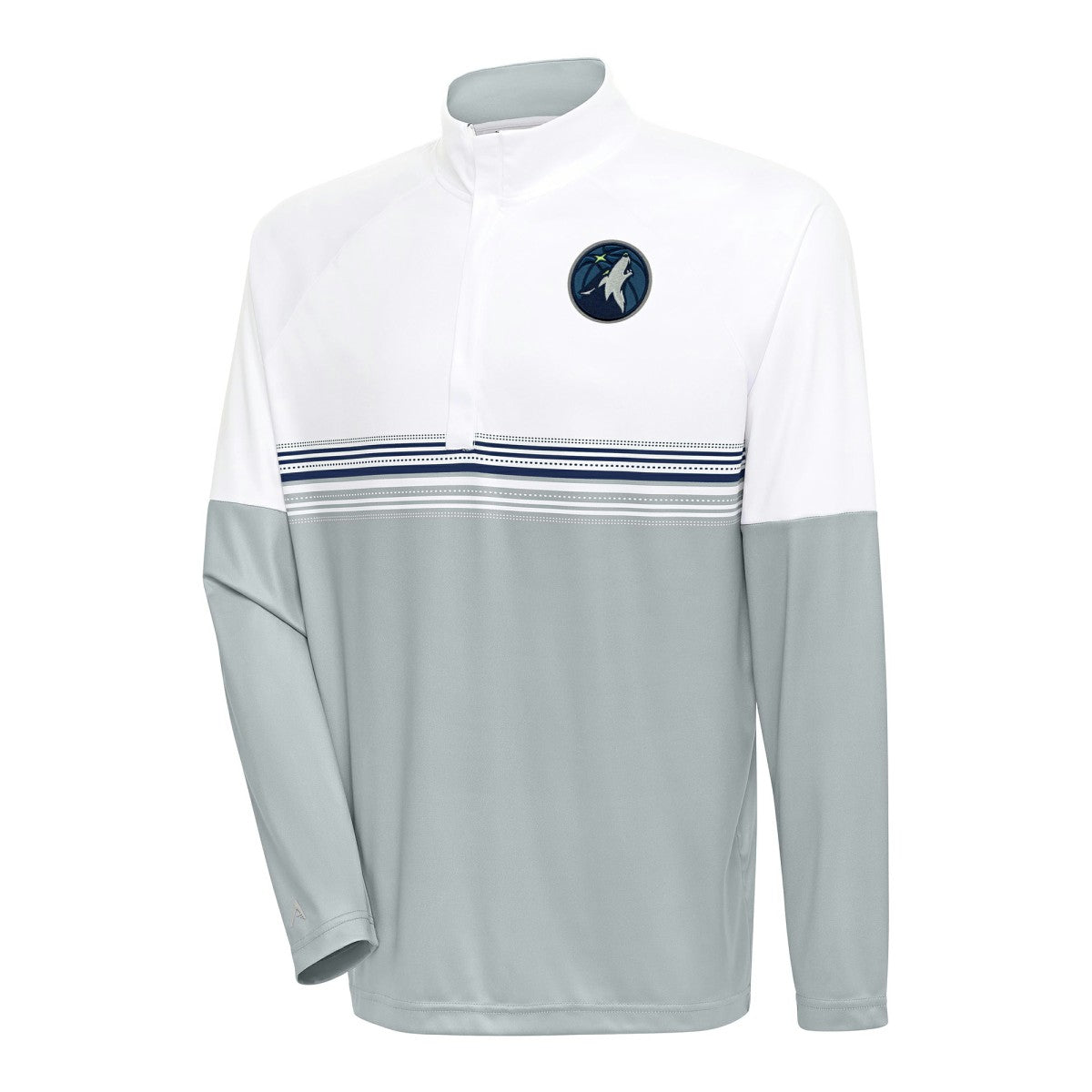 Minnesota Timberwolves Antigua Bender Quarter-Zip Pullover Top For Sale