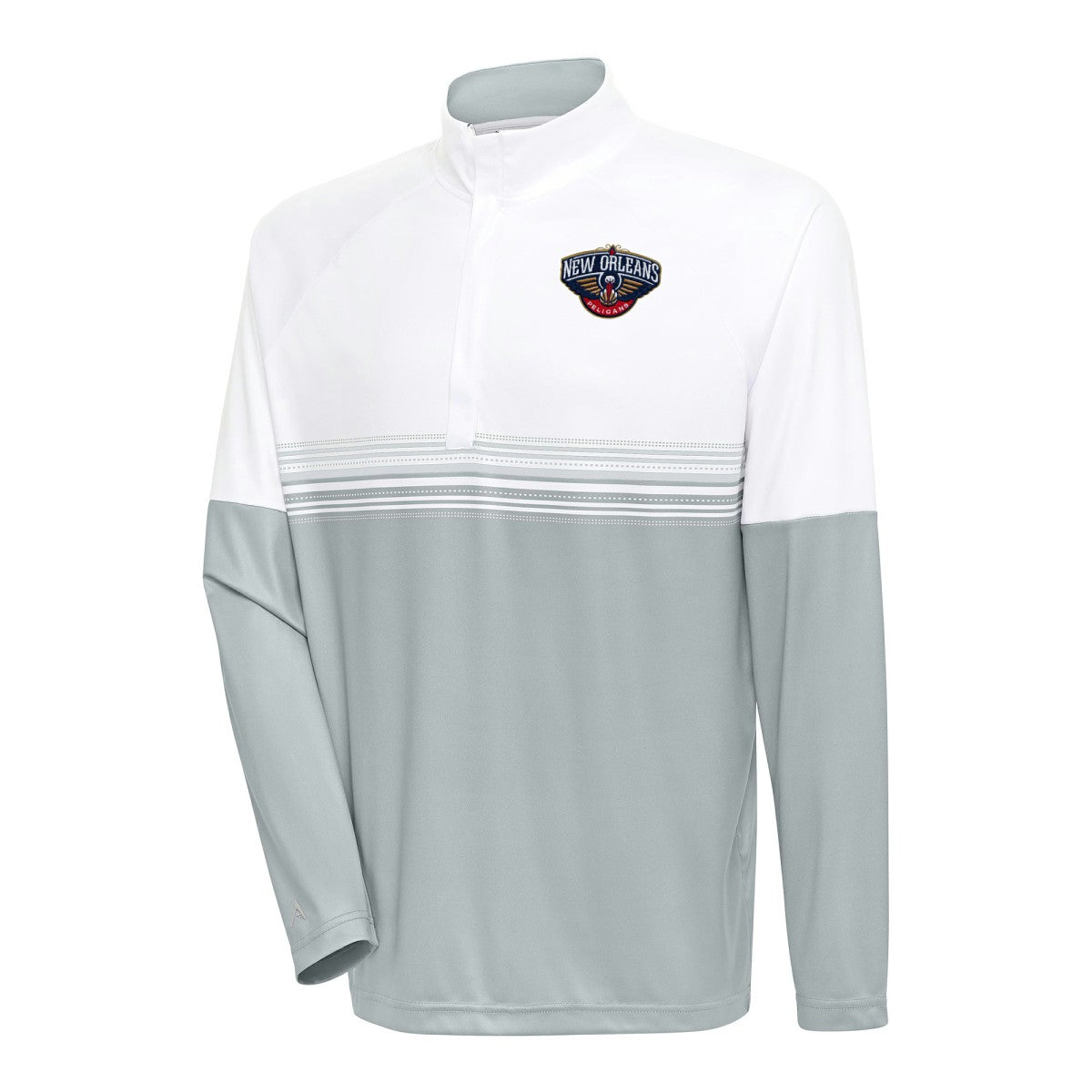 New Orleans Pelicans Antigua Bender Quarter-Zip Pullover Top Outlet