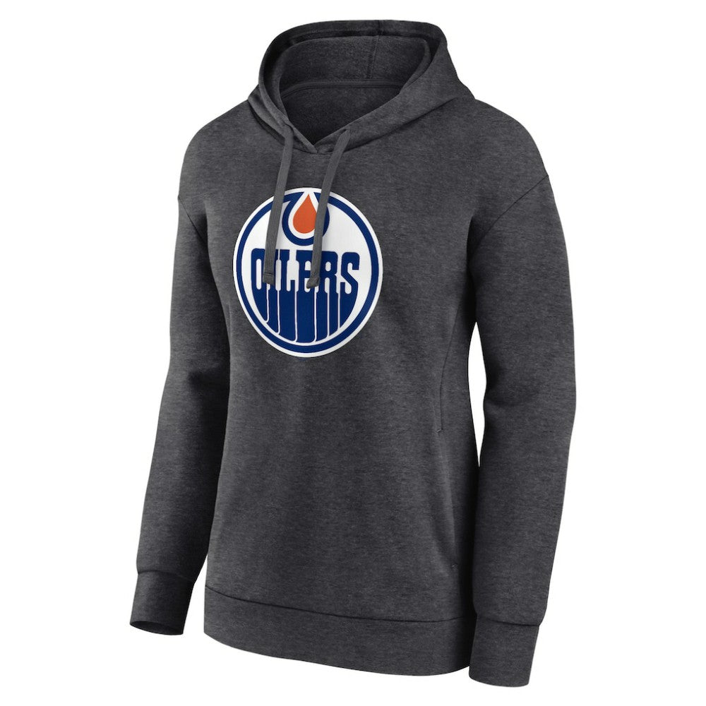 Edmonton Oilers Women's Primary Logo Pullover Hoodie Discount