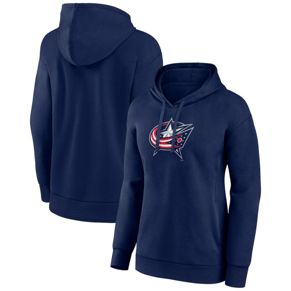 Columbus Blue Jackets Women's Primary Logo Pullover Hoodie On Sale