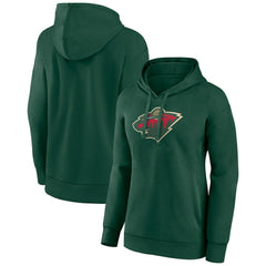Minnesota Wild Women's Primary Logo Pullover Hoodie Online