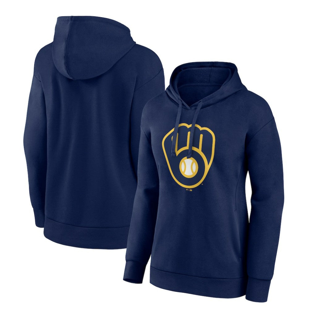 Milwaukee Brewers Women's Core Logo Pullover Hoodie | MLB Sale