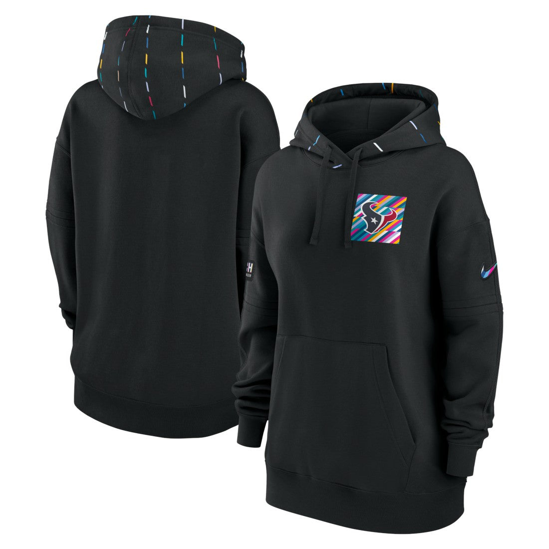 Houston Texans Nike Women's 2023 NFL Crucial Catch Club Pullover Hoodie