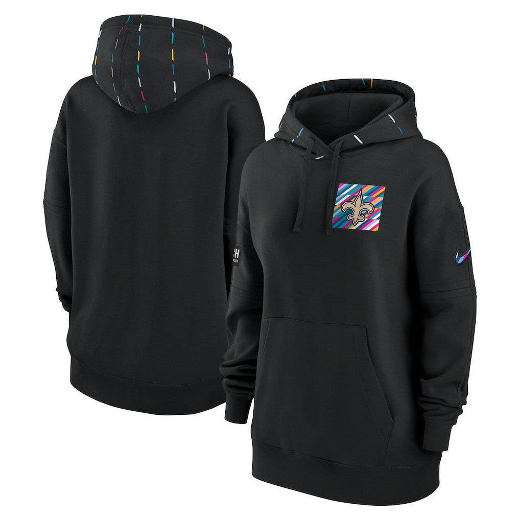 New Orleans Saints Nike Women's 2023 NFL Crucial Catch Club Pullover Hoodie