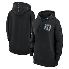 Las Vegas Raiders Nike Women's 2023 NFL Crucial Catch Club Pullover Hoodie