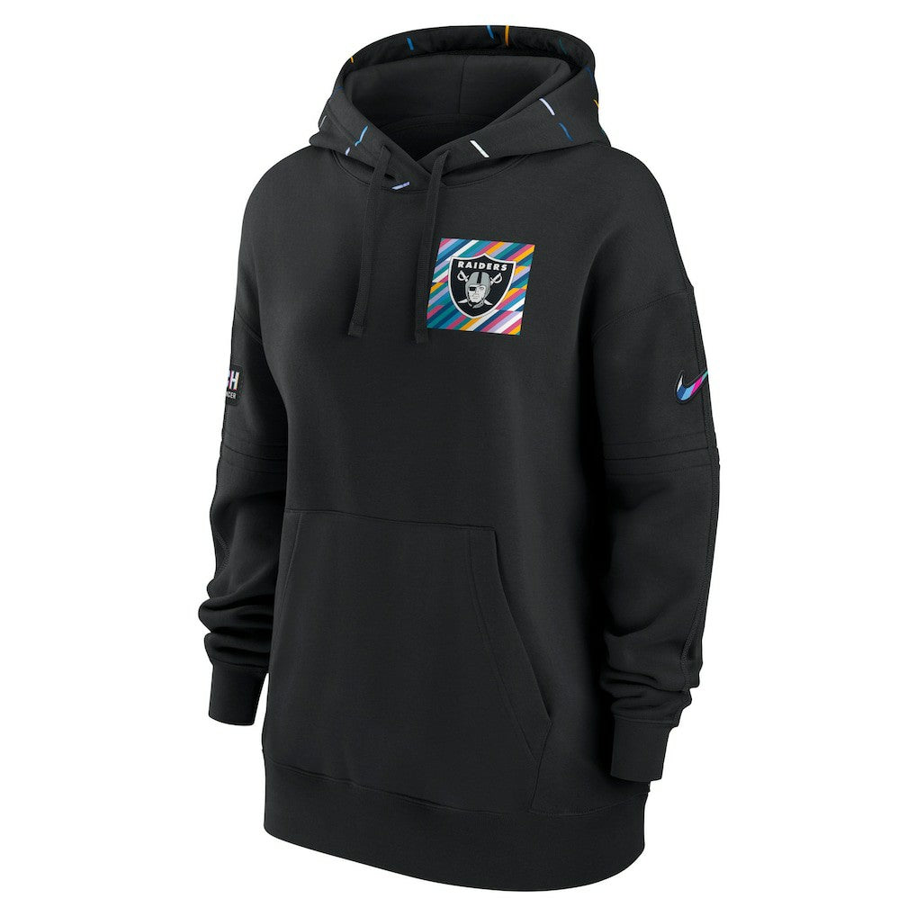 Las Vegas Raiders Nike Women's 2023 NFL Crucial Catch Club Pullover Hoodie
