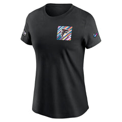 Atlanta Falcons Nike Women's Crucial Catch Sideline Tri-Blend T-Shirt