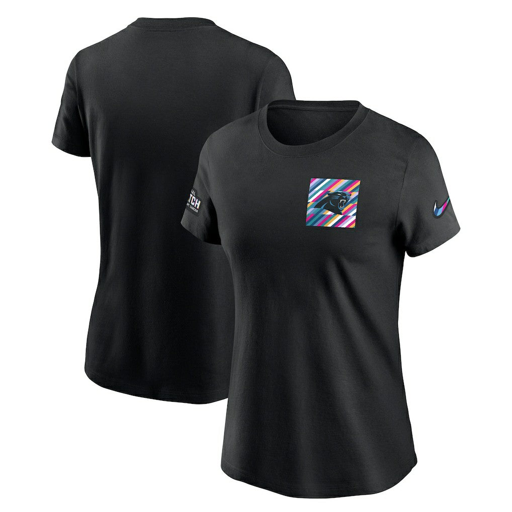 Carolina Panthers Nike Women's Crucial Catch Sideline Tri-Blend T-Shirt