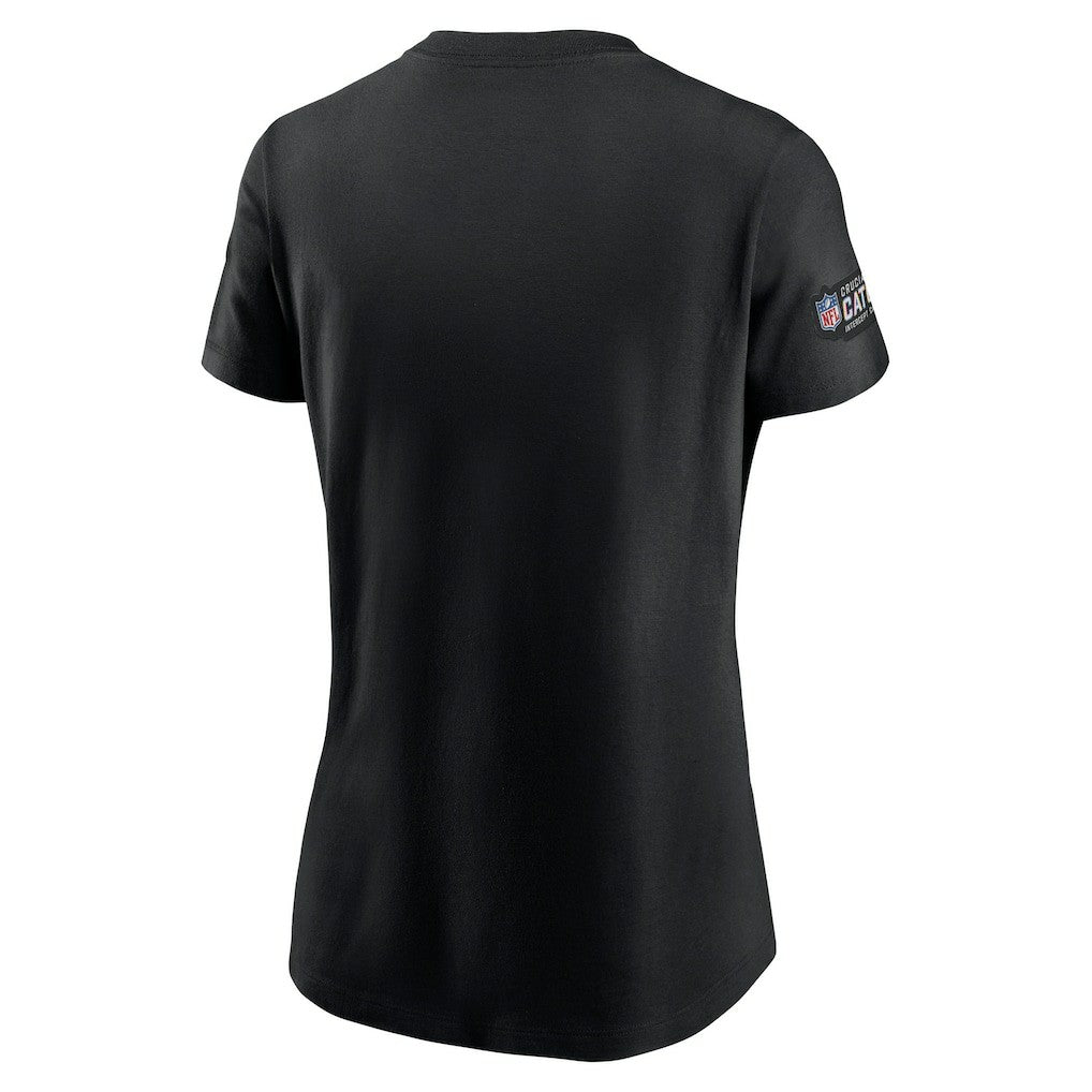 Carolina Panthers Nike Women's Crucial Catch Sideline Tri-Blend T-Shirt