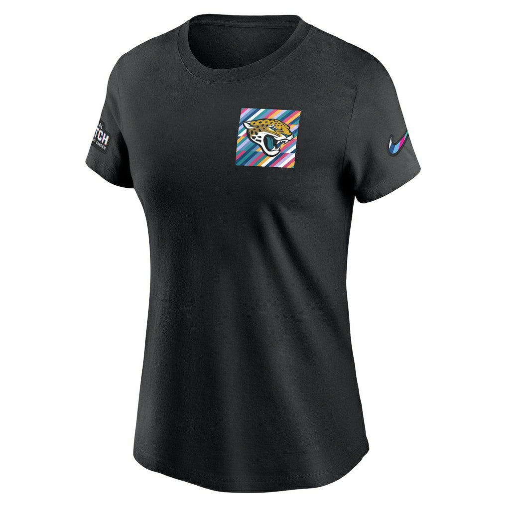 Jacksonville Jaguars Nike Women's Crucial Catch Sideline Tri-Blend T-Shirt
