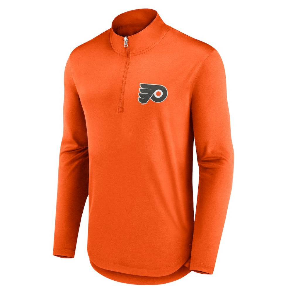 Philadelphia Flyers Fanatics Mock Neck Quarter-Zip Top Online