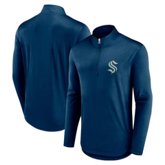 Seattle Kraken Fanatics Mock Neck Quarter-Zip Top Outlet