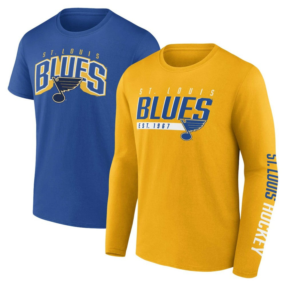 St. Louis Blues Fanatics Bottle Rocket T-Shirt Combo Pack On Sale