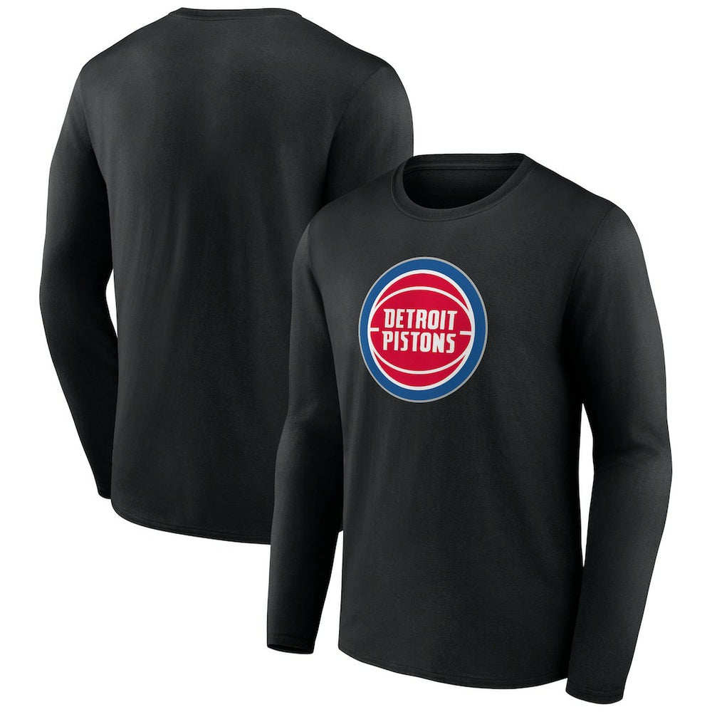 Detroit Pistons Primary Team Logo Long Sleeve T-Shirt sale Discount