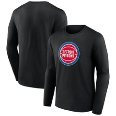 Detroit Pistons Primary Team Logo Long Sleeve T-Shirt sale Discount