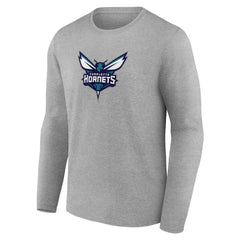 Charlotte Hornets Primary Team Logo Long Sleeve T-Shirt On Sale