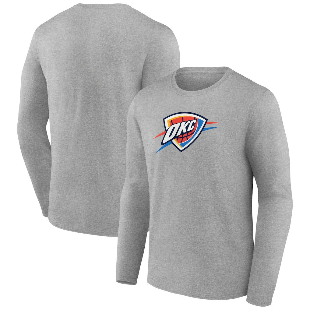 Oklahoma City Thunder Primary Team Logo Long Sleeve T-Shirt New