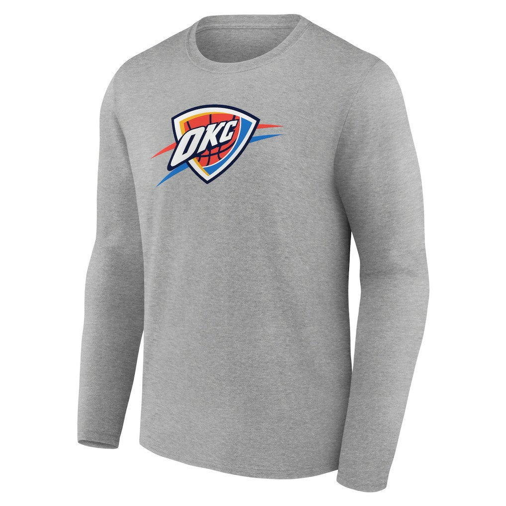 Oklahoma City Thunder Primary Team Logo Long Sleeve T-Shirt New