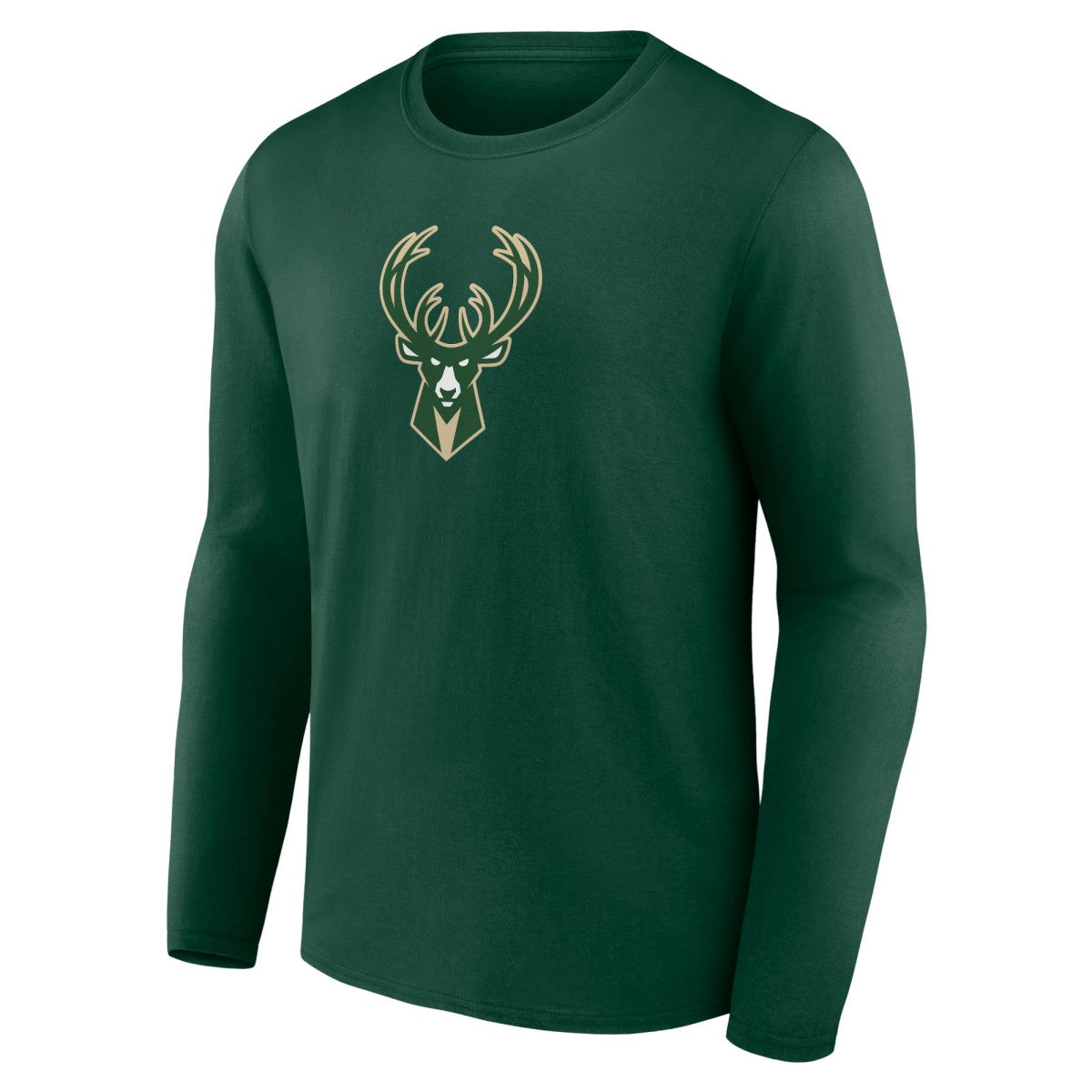 Milwaukee Bucks Primary Team Logo Long Sleeve T-Shirt Discount