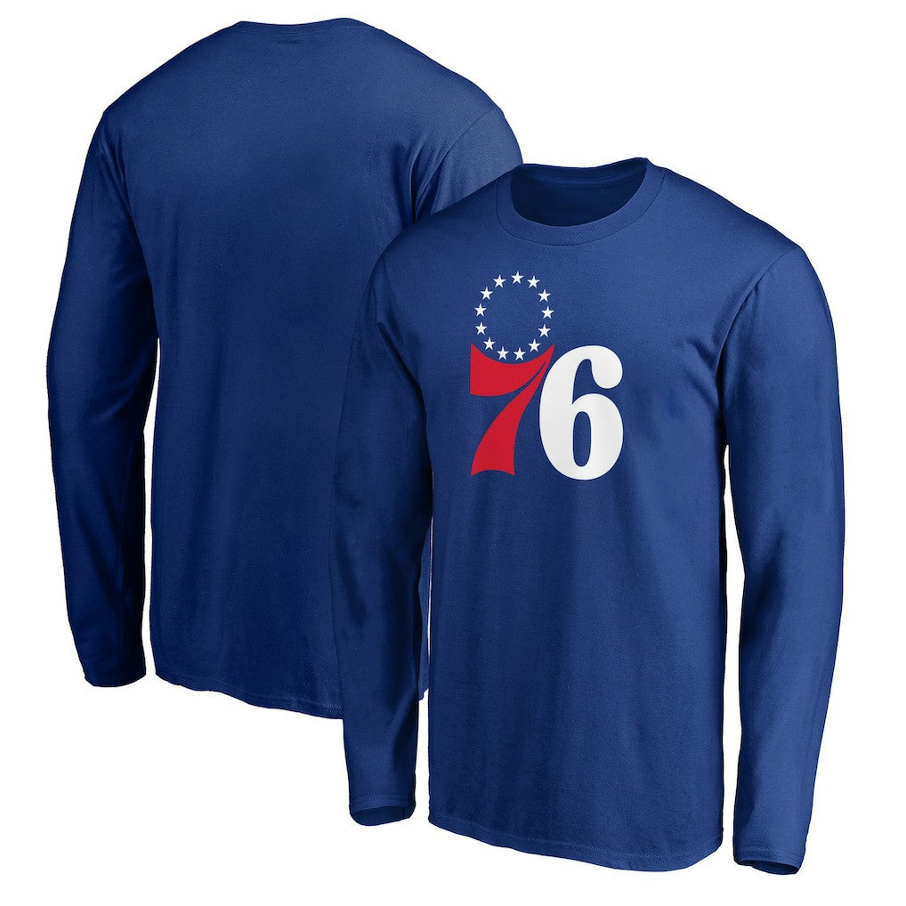 Philadelphia 76ers Primary Team Logo Long Sleeve T-Shirt On Sale