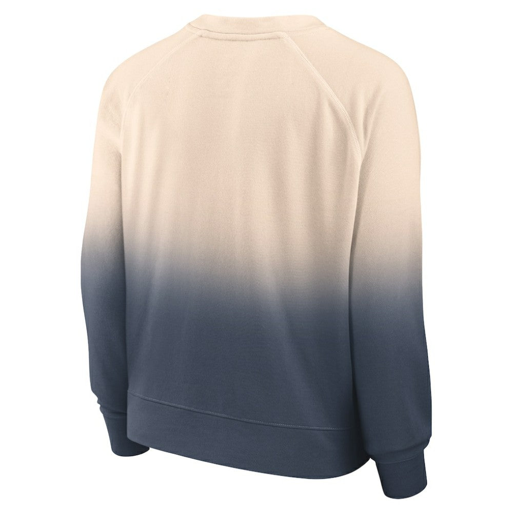 Atlanta Braves Fanatics Women's Luxe Lounge Arch Raglan Pullover Sweatshirt | MLB Discount