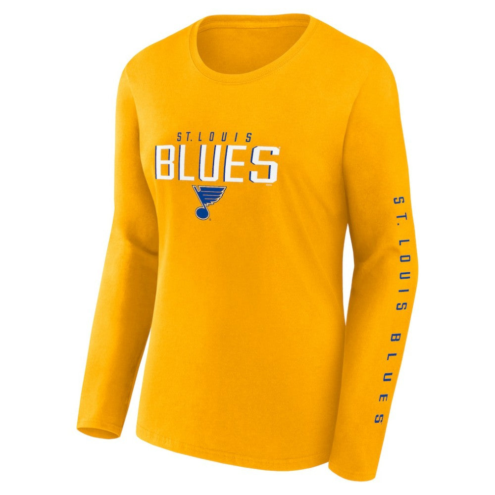 St. Louis Blues Fanatics Women's Long and Short Sleeve Two-Pack T-Shirt Set Discount