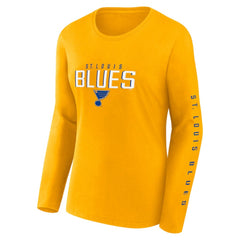 St. Louis Blues Fanatics Women's Long and Short Sleeve Two-Pack T-Shirt Set Discount