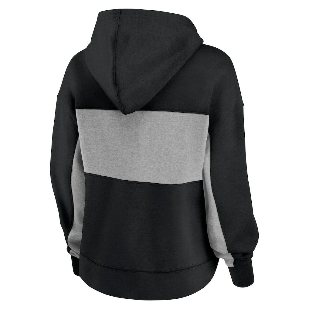 Carolina Panthers Fanatics Women's Filled Stat Sheet Lighweight Modest Crop Hoodie