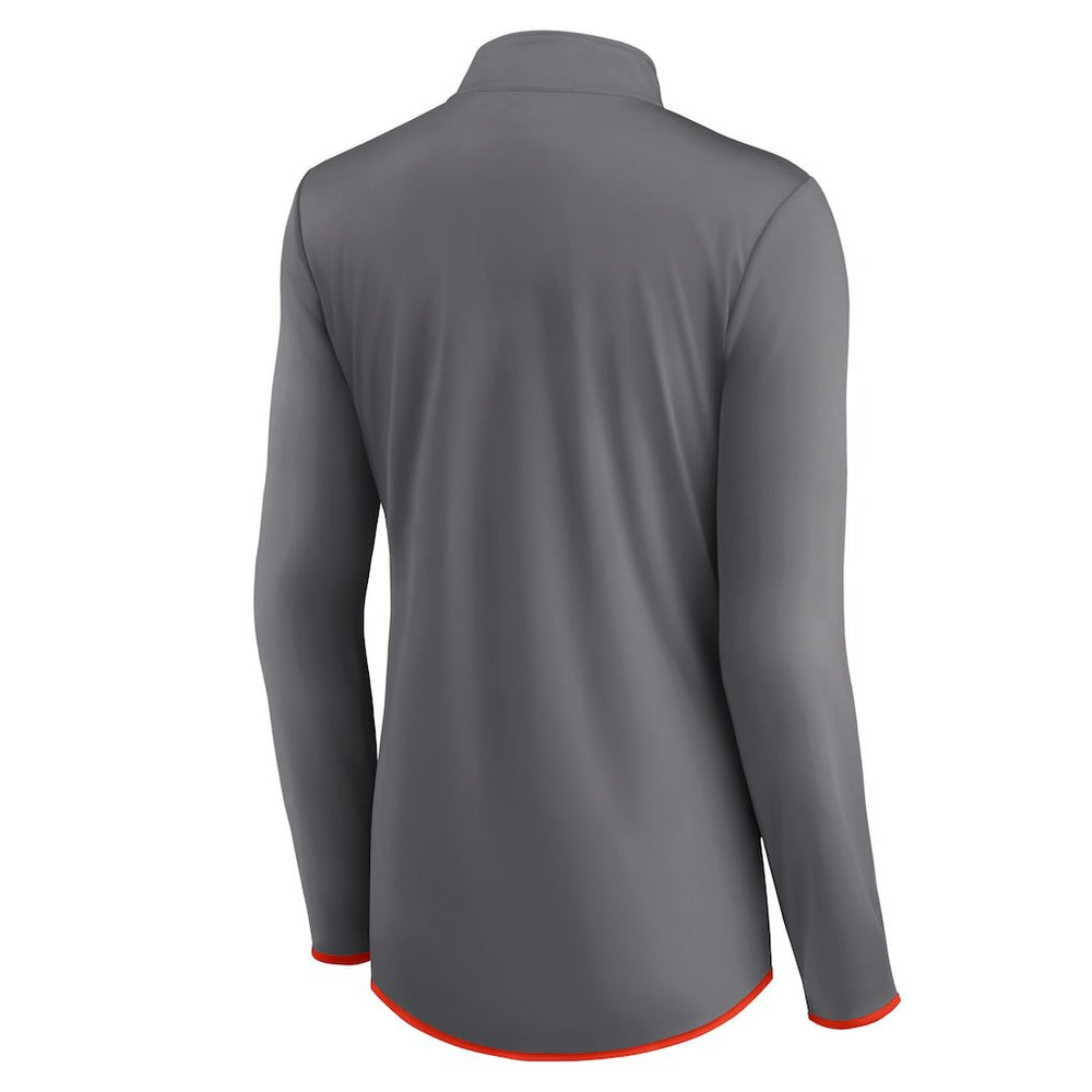 Cleveland Browns  Women's Adult Corner Long Sleeve 1/4 Zip Top
