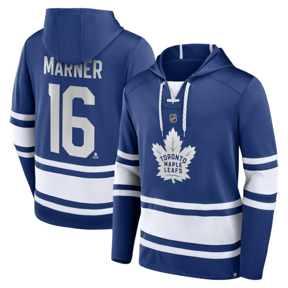 Mitch Marner Toronto Maple Leafs Fanatics Name & Number Lace-Up Pullover Hoodie Discount