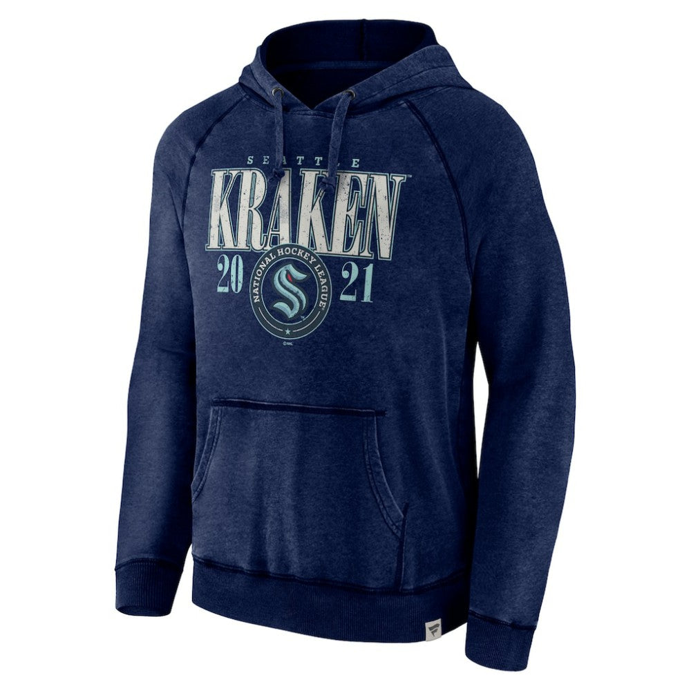 Seattle Kraken Fanatics Shoulder-To-Shoulder Raglan Pullover Hoodie On Sale