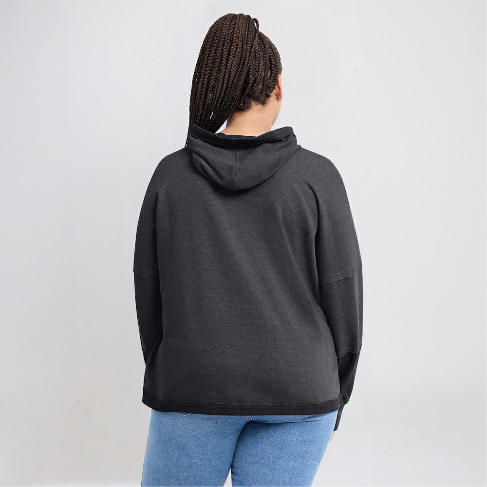 Las Vegas Raiders Fanatics Women's Lightewight Modest Crop Lounge Helmet Arch Pullover Hoodie