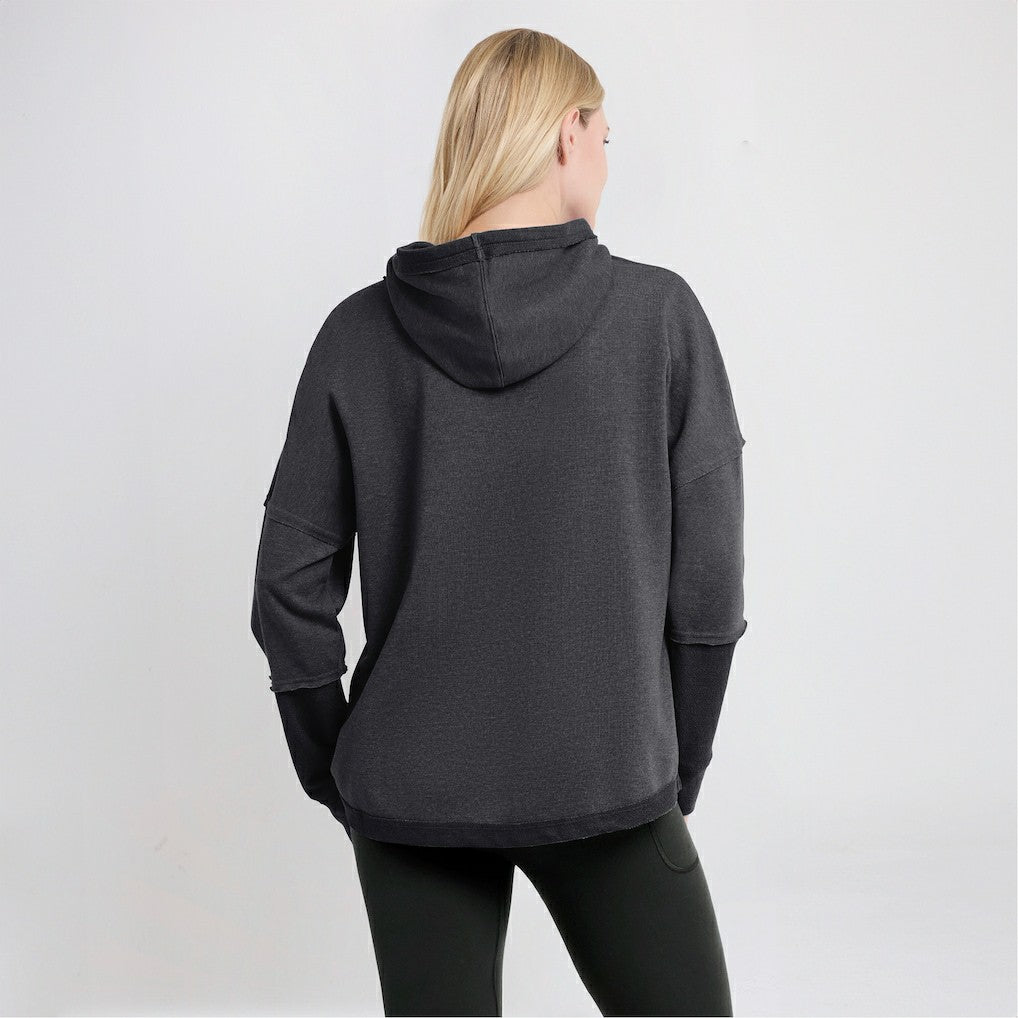 Cleveland Browns Fanatics Women's Lightewight Modest Crop Lounge Helmet Arch Pullover Hoodie