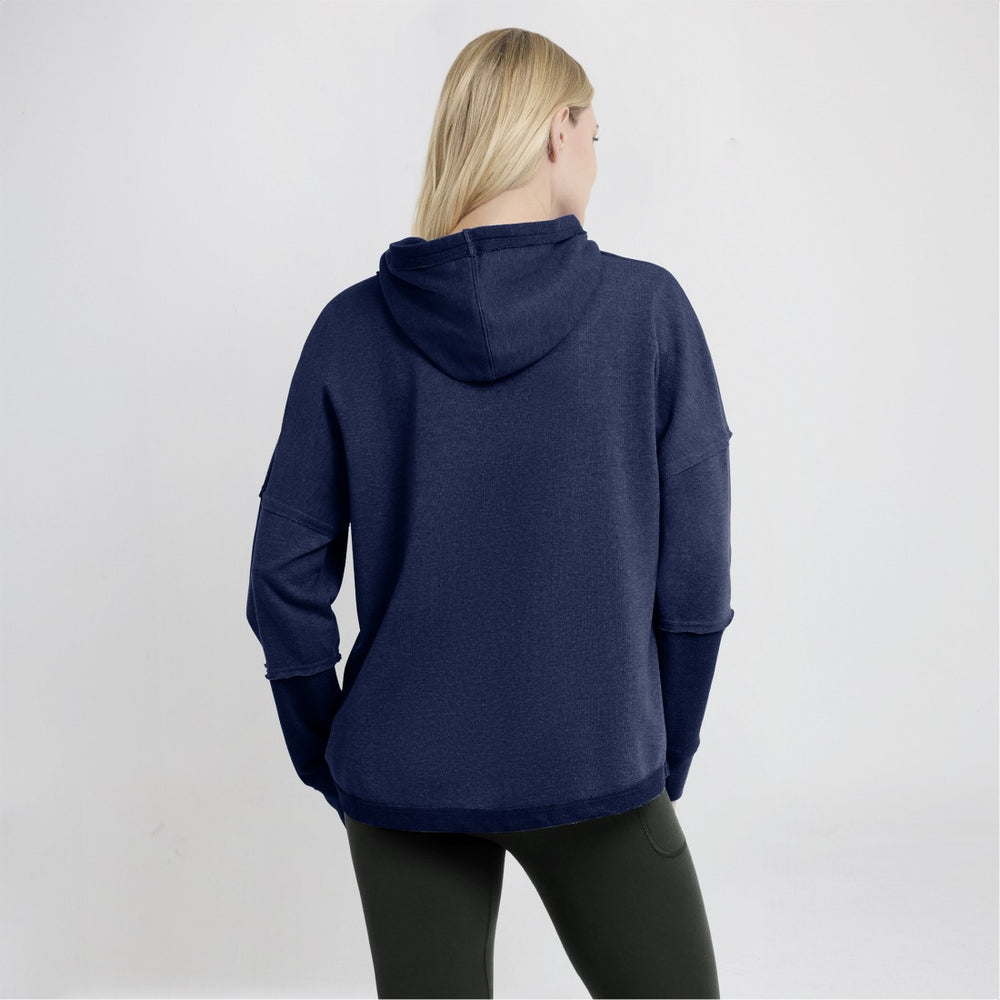 Tennessee Titans Fanatics Women's Lightewight Modest Crop Lounge Helmet Arch Pullover Hoodie