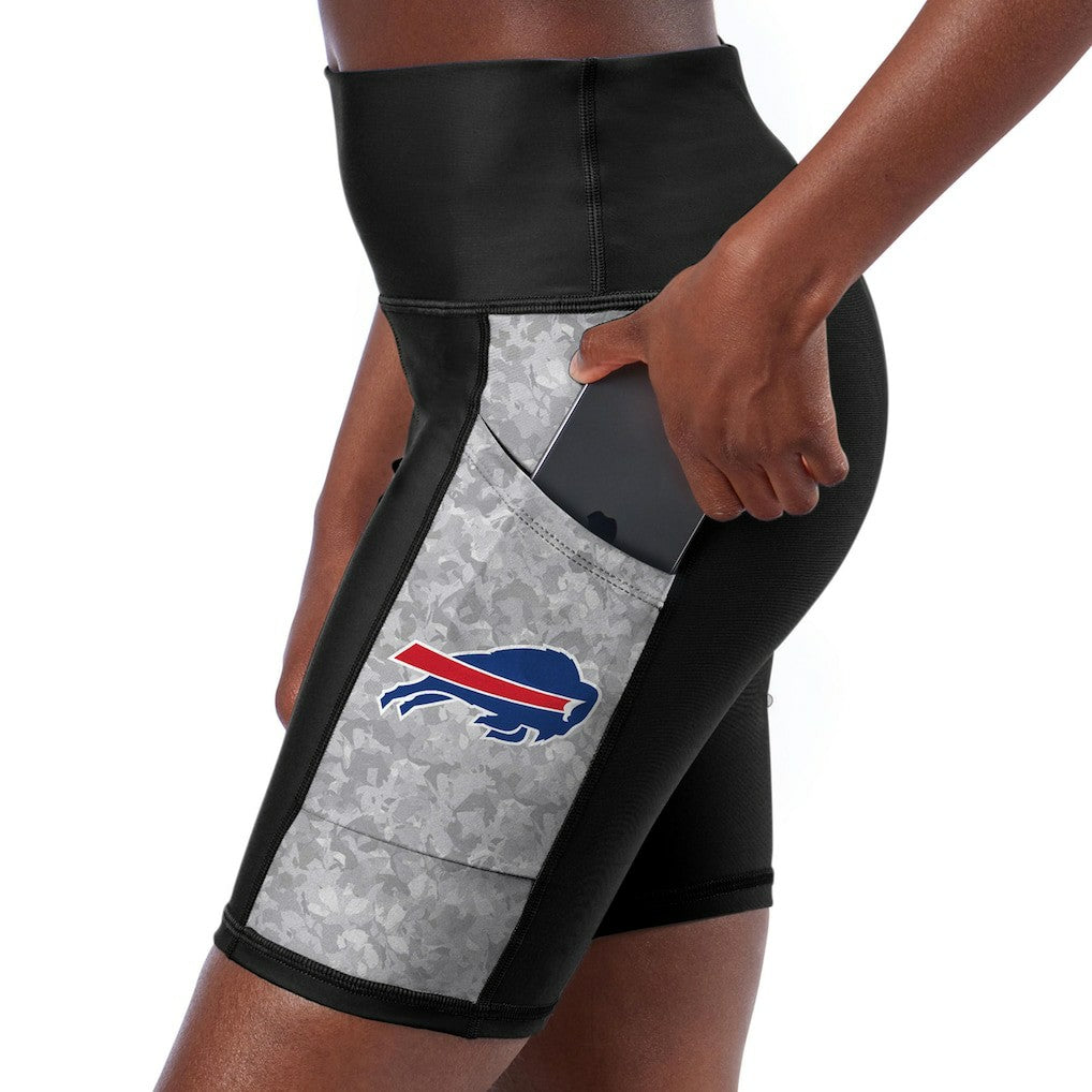 Buffalo Bills  Certo Women's High Waist Logo Two-Pocket Biker Shorts