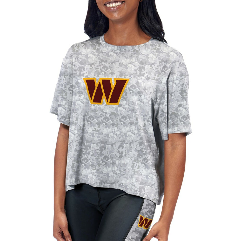 Washington Commanders  Certo Women's Cropped Turnout T-Shirt