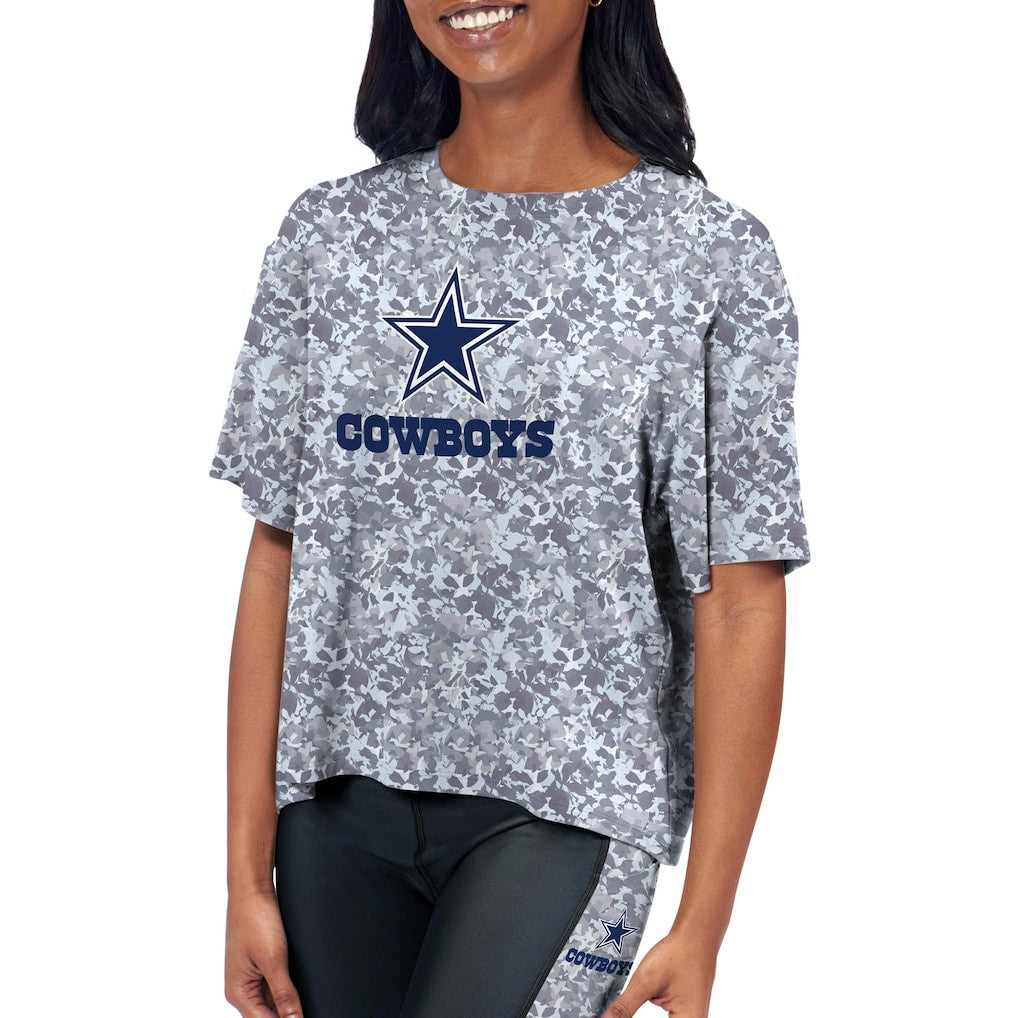 Dallas Cowboys  Certo Women's Cropped Turnout T-Shirt