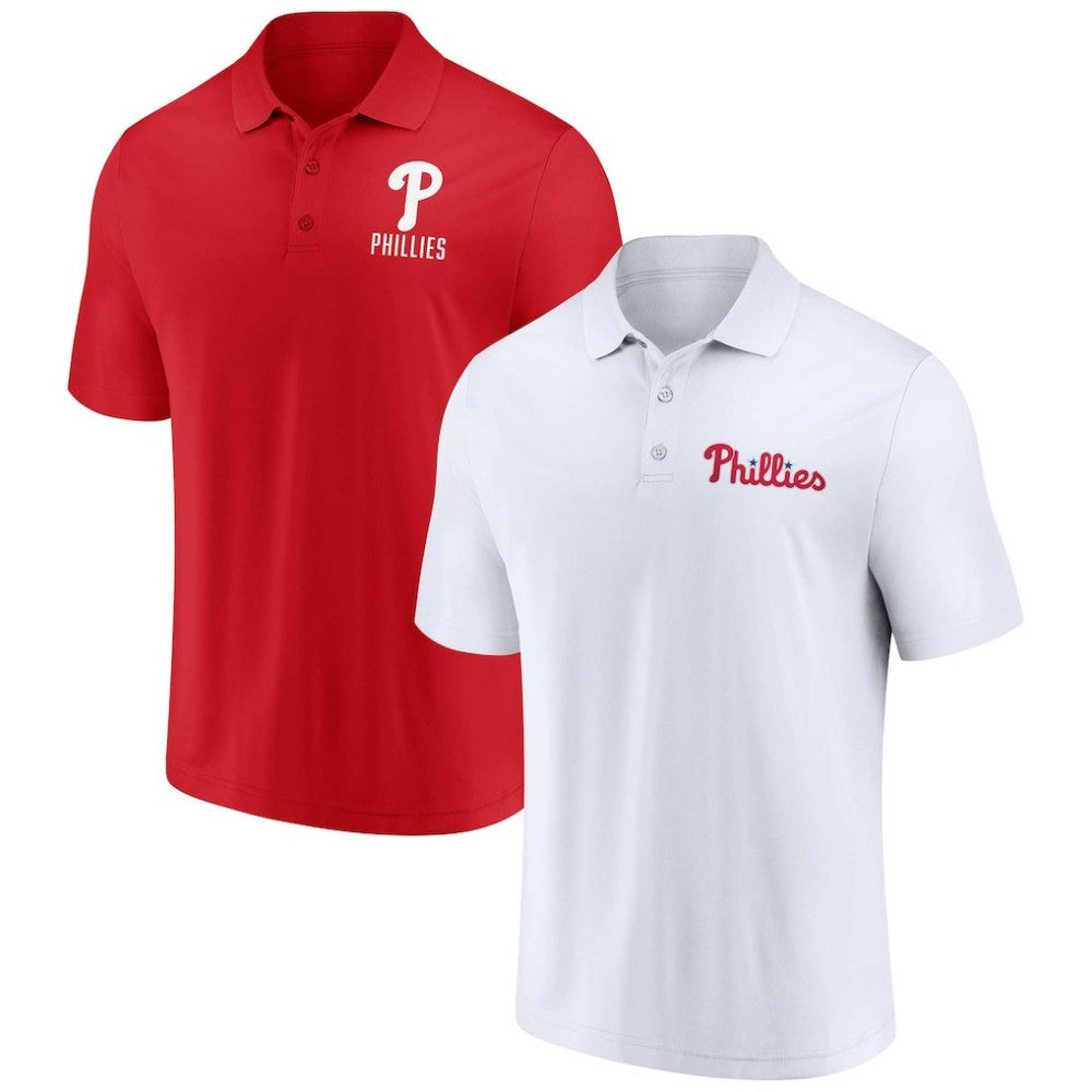 Philadelphia Phillies Fanatics Two-Pack Logo Lockup Polo Set | MLB Outlet