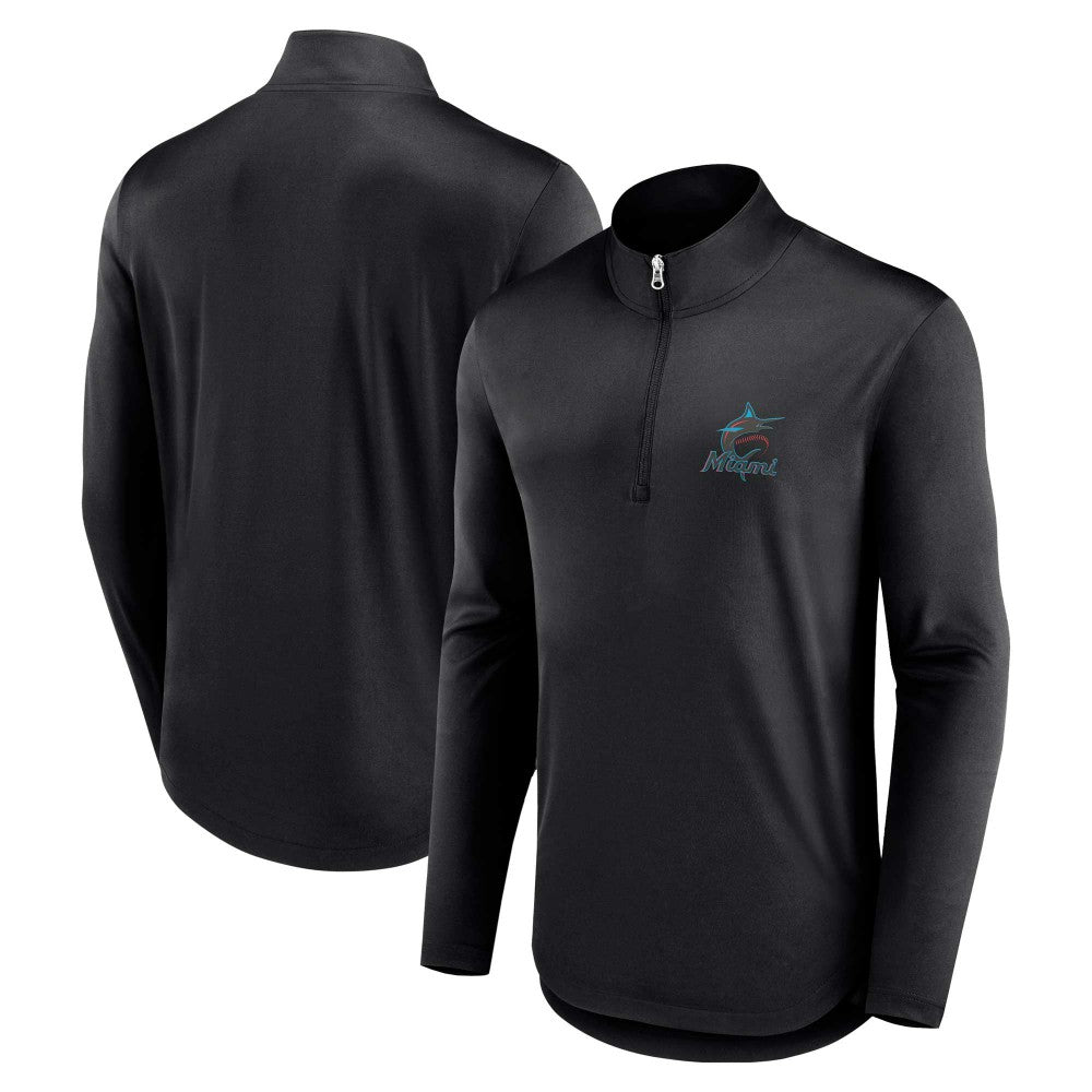Miami Marlins Fanatics Quarterback Quarter-Zip Top | MLB Online