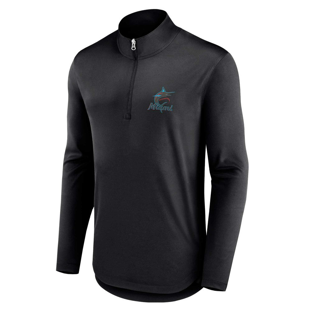 Miami Marlins Fanatics Quarterback Quarter-Zip Top | MLB Online