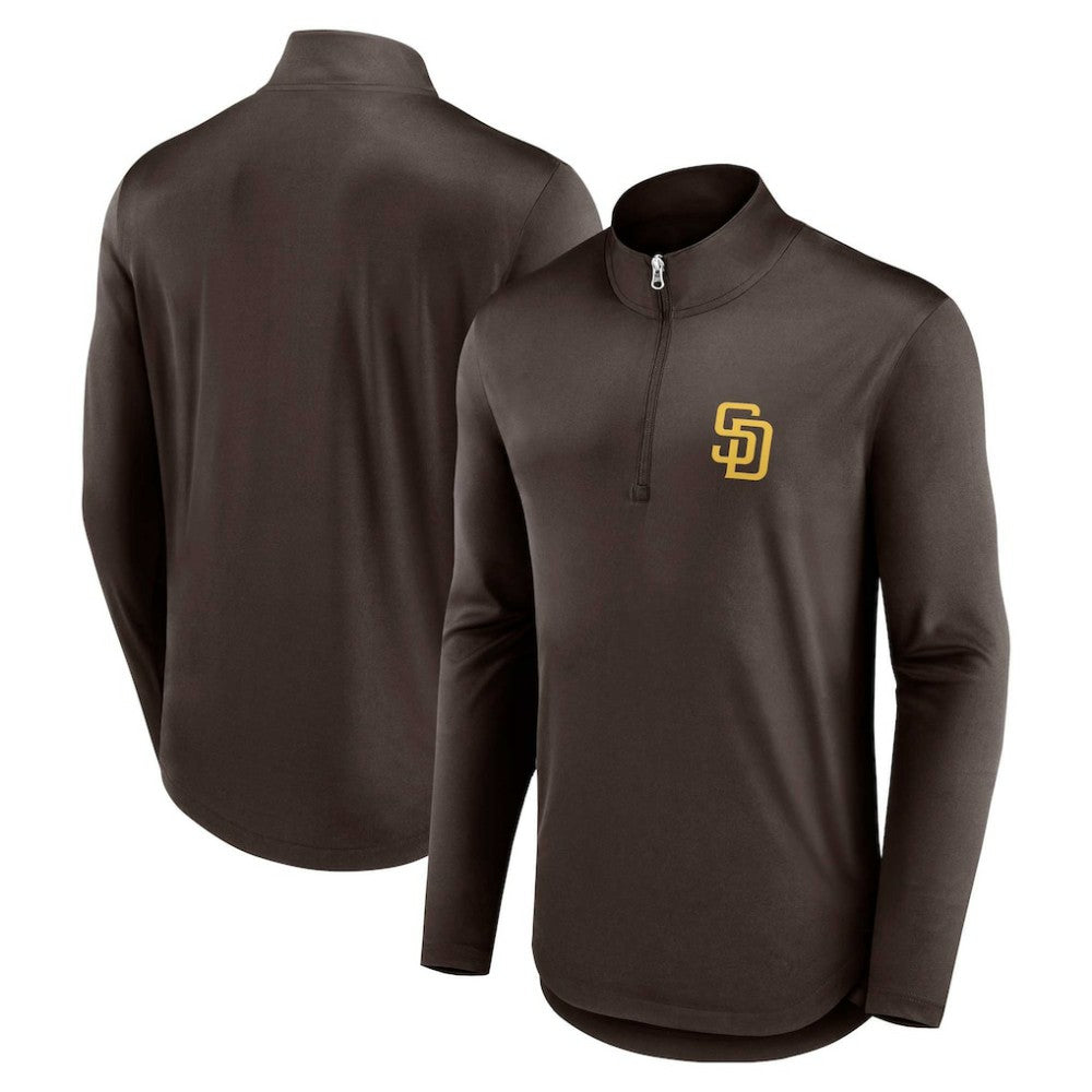 San Diego Padres Fanatics Quarterback Quarter-Zip Top | MLB On Sale