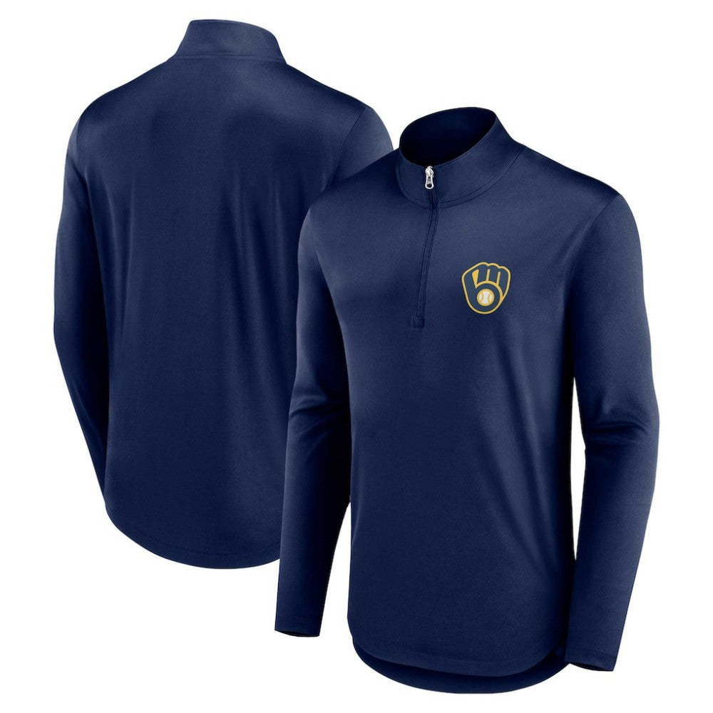 Milwaukee Brewers Fanatics Quarterback Quarter-Zip Top | MLB On Sale