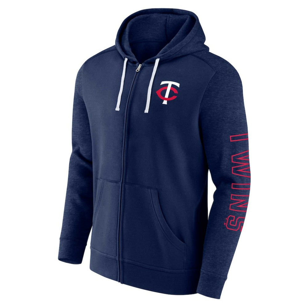 Minnesota Twins Fanatics Offensive Line Up Lightweight Full-Zip Hoodie | MLB Shop