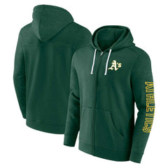 Athletics Fanatics Offensive Line Up Lightweight Full-Zip Hoodie | MLB Shop