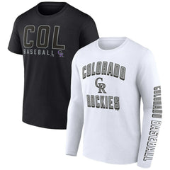 Colorado Rockies Fanatics Two-Pack Combo T-Shirt Set | MLB For sale