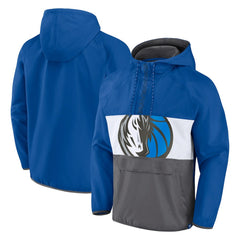 Dallas Mavericks Anorak Flagrant Foul Color-Block Raglan Hoodie Half-Zip Jacket sale For Sale